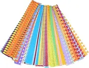 Angoily 60pcs 3D Three-Dimensional Quilted Paper Slotted Quilling Pen Embossing Vines Garland Vellum Poms Handmade Flower Paper Wrapping Paper Strips Plant Decoration Fake Multi