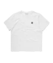 Maison Kitsuné Fox Head Patch Crewneck T-Shirt XL,L,M,XXL White
