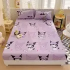 Sanrio Kuromi Kids Bed Decor Fitted Sheet Set Single/Double/Queen/King Size