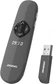 ASING Long Range Green Laser Pointer Remote 8GB USB for Storage & Transfer, T...
