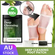 Bamboo Detox Foot Patches Pads Body Toxins Feet Deep Cleansing Natural HOT