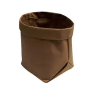 Washable Kraft Paper Bag Multi Use Home Storage Bag Organizer Storage Bin