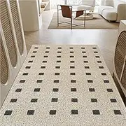 Outdoor Mat Front Door Mat Entrance Non-Slip Outdoor Door Mat Kitchen Mat High Traffic Area Easy Clean Entrance Mat(Dark Brown,120x180cm)