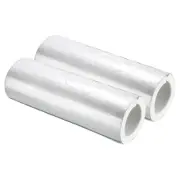 2Pcs 1.3Ft 3-9/16"(90mm) ID 5-1/8"(130mm) OD Insulation Foam Tube, Silver White