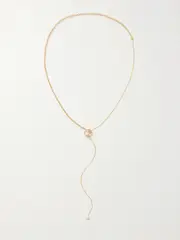 [Gucci] Gucci - Blondie Gold-tone Faux Pearl Necklace - Cream - One size One size Cream
