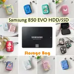 SAMSUNG 【新品】適用於三星 850 EVO 9.5X13.5CM HDD/SSD 硬盤收納袋可愛卡通便攜外置硬盤