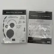 Stampin Up Beautiful Balloons Stamp & Dies Set Celebration Birthday Sentiments.