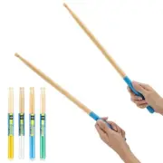 4 Pairs 5A Maple Wood Drumsticks Non-slip Drum Sticks for Adults multi-colored
