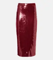 [Veronica Beard] Veronica Beard Koa sequined pencil skirt AU 14 red