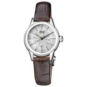 Oris Artelier Date Silver Dial Brown Leather Strap Ladies Watch 01 561 7687 4051