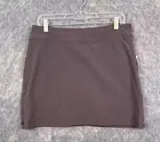 Athleta Skort Skirt Women 4 Jenner Brown Golf Hiking Mesh Vacation Athleisure