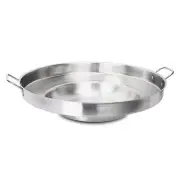 Stark Concave Fry Pan 23" Round Stainless Steel Comal Wok Griddle Multi Cooker