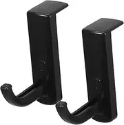 Angoily 2Pcs Headphone Holder Hooks Self Adhesive Hanger for Headsets for Home Office Internet Cafe Durable Design for Headphones Black