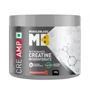 MuscleBlaze Creatine Monohydrate CreAMP Powder, Watermelon | 22 Servings, 100g