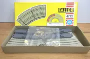 Faller Ams 4772 Steep Curve Track Parts 54 CM 4-teilig Boxed Mint