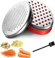 Cheese Grater with Storage Container, Bowl Grater 2 in 1 Food Grater Cheese