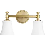Quorum International 5122-2-80 Rossington Bathroom Vanity Light Aged Brass