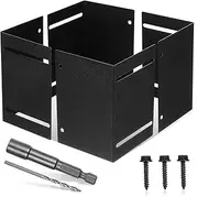 Versatile Fence Post Protector Kit Metal Post Cap for Outdoor Mailboxes Fences Adjustable Design