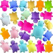 30 Packs Bulk Squeeze Ocean Turtle Classroom Students Prize,Goodie Bag Stuffers, Mini Squishy Animal Holiday Rewards Party Favors