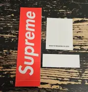 Supreme Register To Vote Box Logo Sticker QR Code Sticker Set Of 3 FW20 *READ*