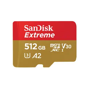 【公司貨】SANDISK  Extreme 記憶卡 A2 U3 V30 SDXC microSD 256G 512G