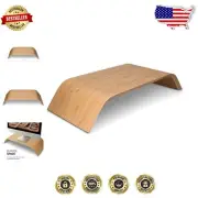 Bamboo Monitor Stand Riser - Stylish Desktop Organizer for Laptops & PCs