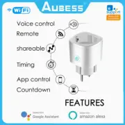 Bluetooth WIFI Dual Mode Smart Socket Power Monitor Alexa Google 16A EU Plug