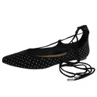 Steve Madden Womens Lecrew-S Pointed Toe Ghillie Flat Shoe