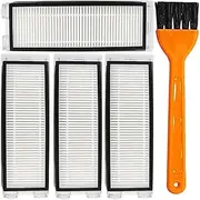 [YBVABE] Filters Parts for Roborock Q Revo / P10 Robot Vacuums Cleaner Replacement Spare Parts Accessories 4Pack Filters with Cleaning Brush