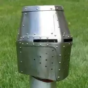 NEW Medieval Templar Knight Helmet Larp Armour Helmet Battle Warrior Helmet Gift