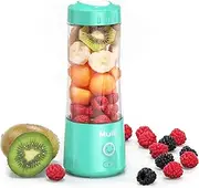 Mulli Portable Blender,USB Rechargeable Personal Mixer for Smoothie and Shakes, Mini Blender with Six Blades for Baby Food,Travel,Gym