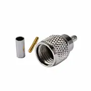 2pcs RF coax Cable Alloy mini-uhf Male Straight Clamp for Lmr100 Rg316 Rg174