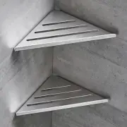 Bathroom Corner Shower Shelf No Drilling Corner Shower Caddy Stainless steel∫∨