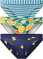 [MeUndies] – Women’s Bikini with Feel Free Waistband – Soft Tencel Micro Modal Fabric - X-Large, Print Pack 3, X-Large
