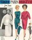 1960's VOGUE PARIS ORIGINAL Dress&Jacket Jean Desses Pattern 1072 Size 14 UNCUT