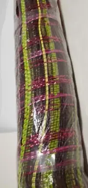 Premium Mesh Wreath Ribbon 21" x 30 ft Roll Multi Color w Purple Metallic New