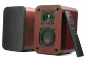 Powered Bluetooth Bookshelf Speakers, 40W Record Player Speakers with 2.75