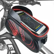 Waterproof Bike Front Bag Cycling Bicycle Phone Holder Pannier Pouch Tube Frame