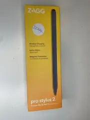 ZAGG Pro Stylus 2 Pencil Pen with Wireless Charging Adapter Grey for Apple iPad