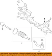 NISSAN OEM 19-20 Altima Steering Gear Linkage-Inner Tie Rod Left 485216CA0A
