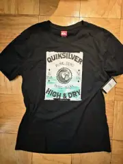 NWT Quicksilver QUIKSILVER High And Dry 2024 Black XL L T Shirt MSRP $40