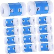 KAILIKETIY 20pcs Counters Knitting Counter for Tailor Ergonomic Crochet Hooks Crochet Stitch Counter Mini Knit Blocking Mat Knitting Stitch Counter Knitting Kit Blue Plastic