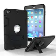 MCC Stylish Shockproof iPad mini 5 2019 Case Cover Heavy Duty Kids Apple [Black+Black]
