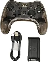 Wireless Gaming Controller, USB RGB Backlight Bluetooth Gamepad Built in Two Vibration Motors for PC Computer TV for Switch for PS4 PS3