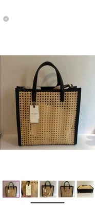 Ted Baker Flo June Wicker Handbag Tote Bag NWT