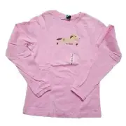 Vintage Paul Frank Long Sleeve Top, Womens, Longshot the Horse, Pink, Small