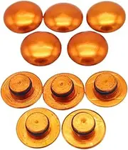 HJQHYLDZ Motorcycle Universal M10 10MM Hex Socket Bolt Screw Nut Head Cover Cap Aluminum Alloy Moto Accessories(Orange)