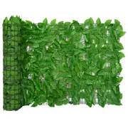 Balcony Screen with Green Leaves 500x75 cm vidaXL