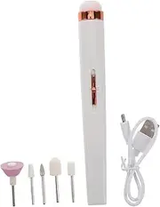 1 set Electric Nail Drill Portable Pen Style Electric Nail File for Manicure Pedicure High Speed Motor for Efficient Grinding for Home Salon Use Includes Attachments