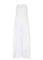 Isabel Marant étoile Sabba Broderie-anglaise Cotton Maxi Dress - White - 38 (UK10 / S) 38 (UK10 / S)